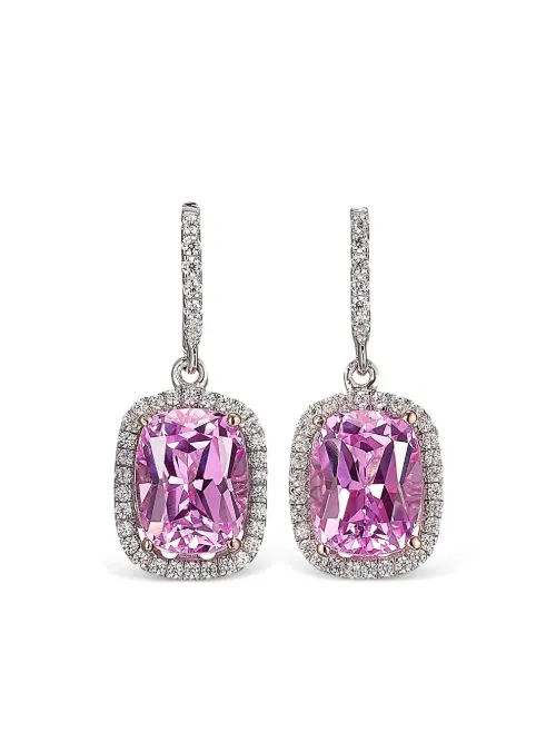 Boucles d'oreilles Begonia Comet en or blanc 18ct - Anabela Chan - Modalova