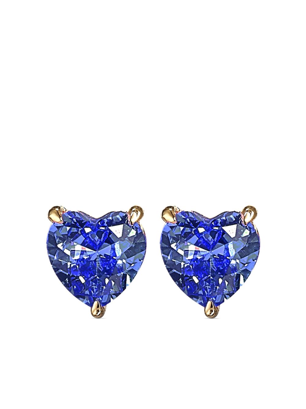 18kt gold vermeil sapphire stud earrings