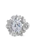 Anabela Chan 18kt white gold Posy diamond ring - Silver