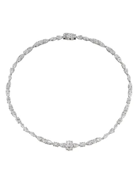 Anabela Chan 18kt white gold Spectra diamond necklace