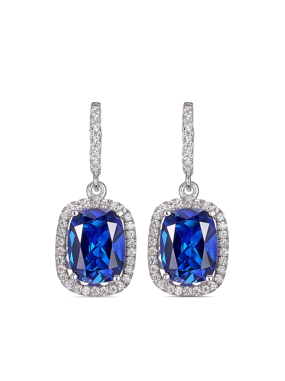 Anabela Chan 18kt white gold Comet sapphire earrings - Silver