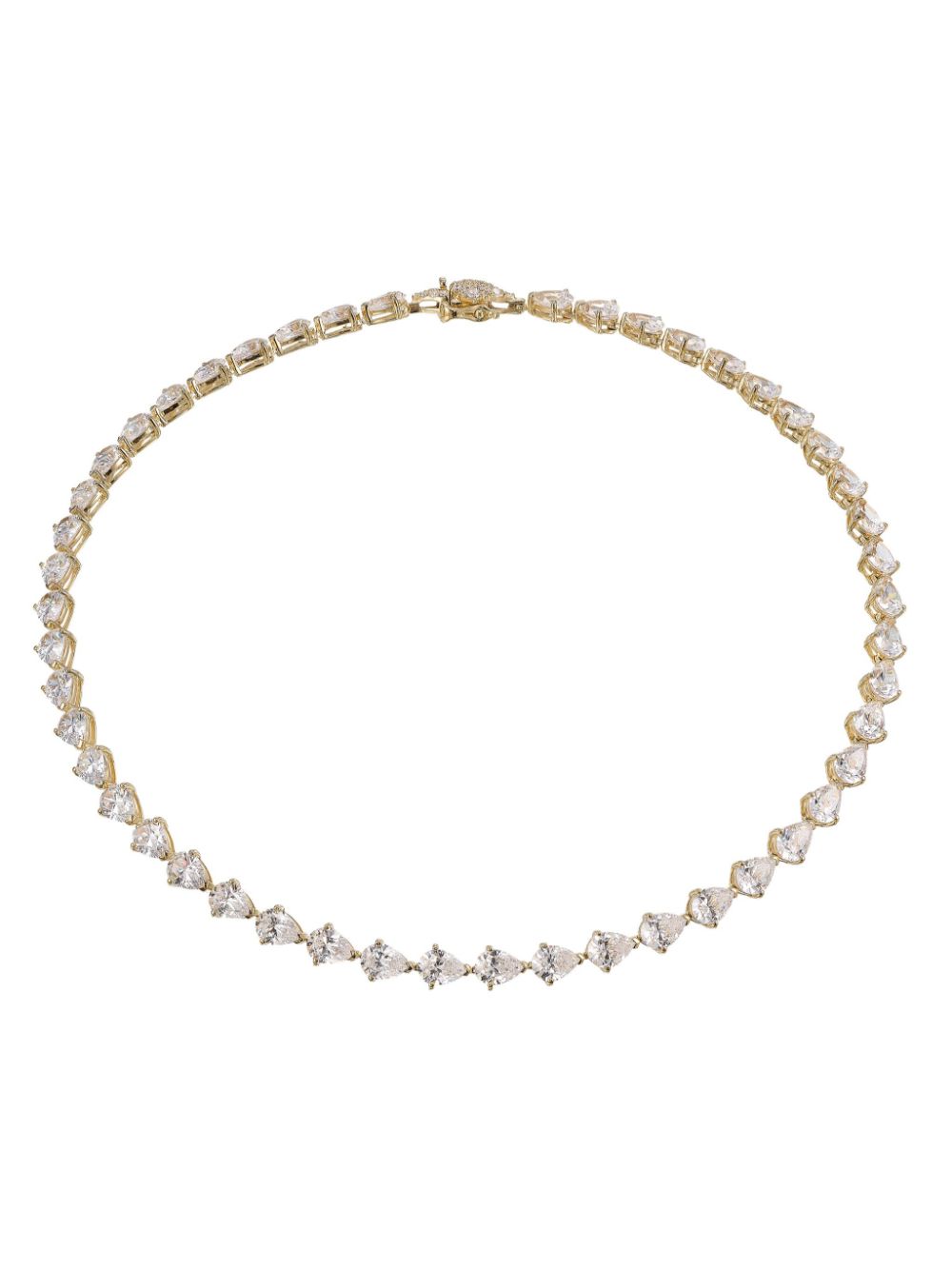 18kt yellow gold Nova Eternity diamond necklace