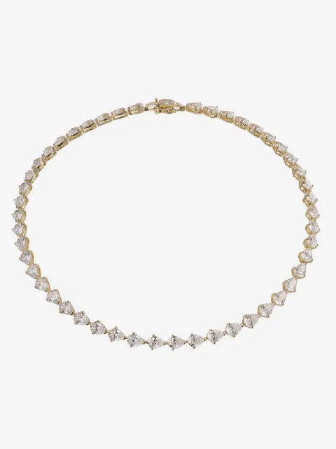 Anabela Chan 18kt yellow gold vermeil Nova Eternity diamond necklace