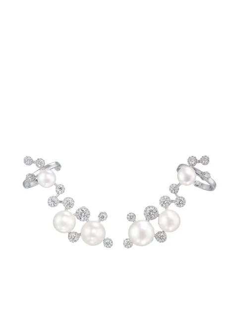 Anabela Chan 18kt white gold Constellation pearl ear cuffs