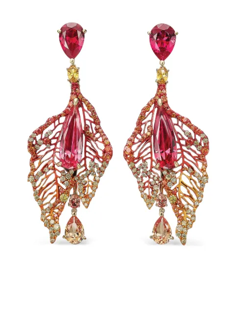 Anabela Chan 18kt gold vermeil Magma Atlantis drop earrings