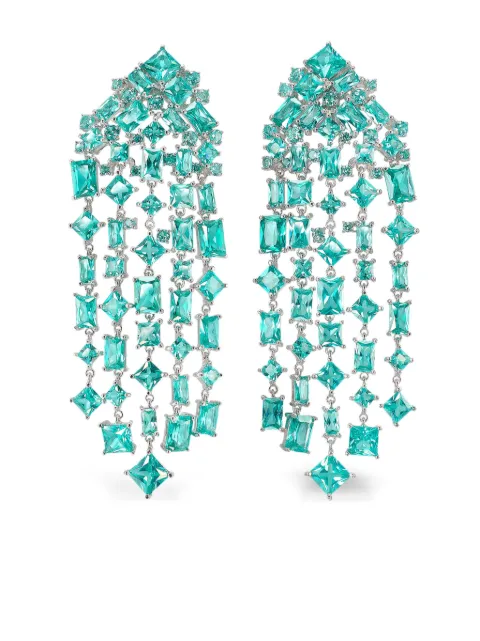 Anabela Chan 18kt white gold Paraiba Cascade earrings