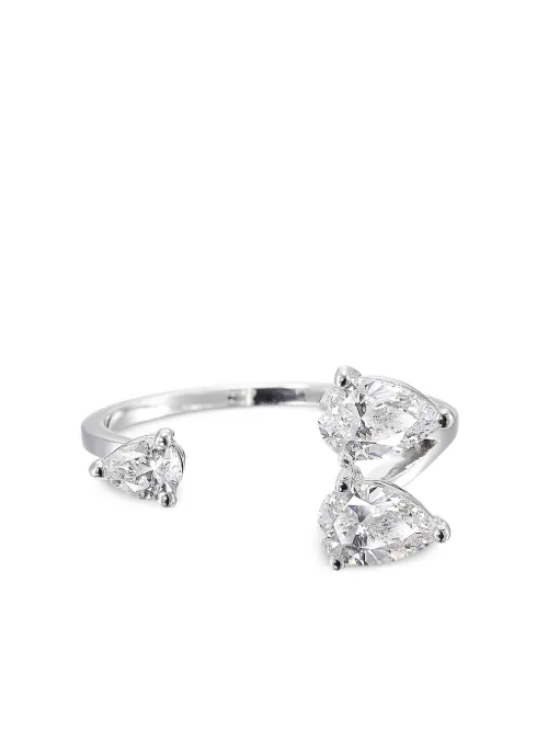 Bague Orion en or blanc 14ct à détail de diamant - Anabela Chan - Modalova
