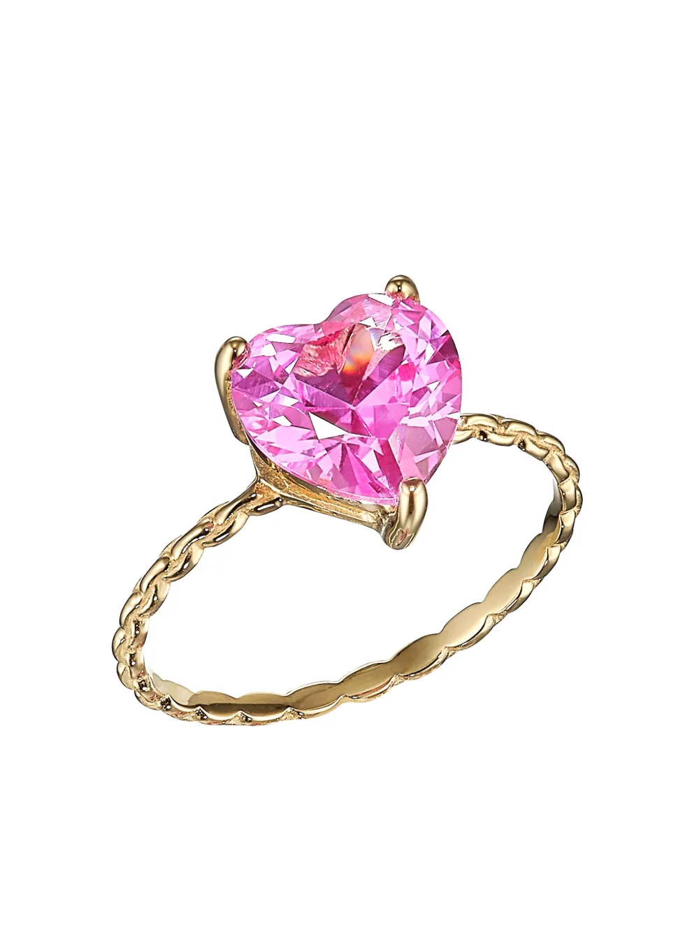 Anabela Chan Anel Heart de ouro 9k com safira | Joias | Image 2