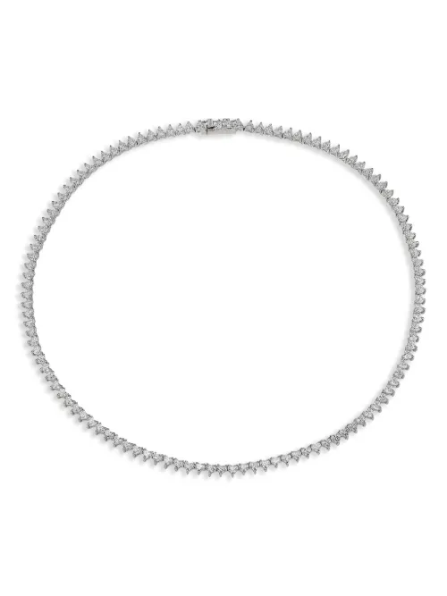 Collier Petite Eternity Heart en or blanc 18ct - Anabela Chan - Modalova