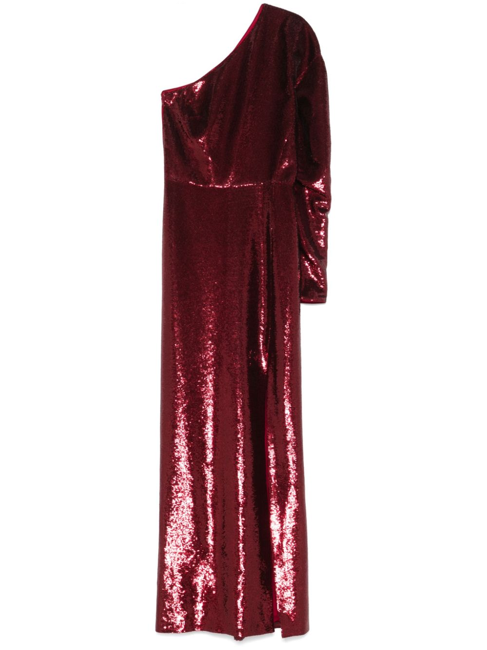 Genny sequin-design gown - Red