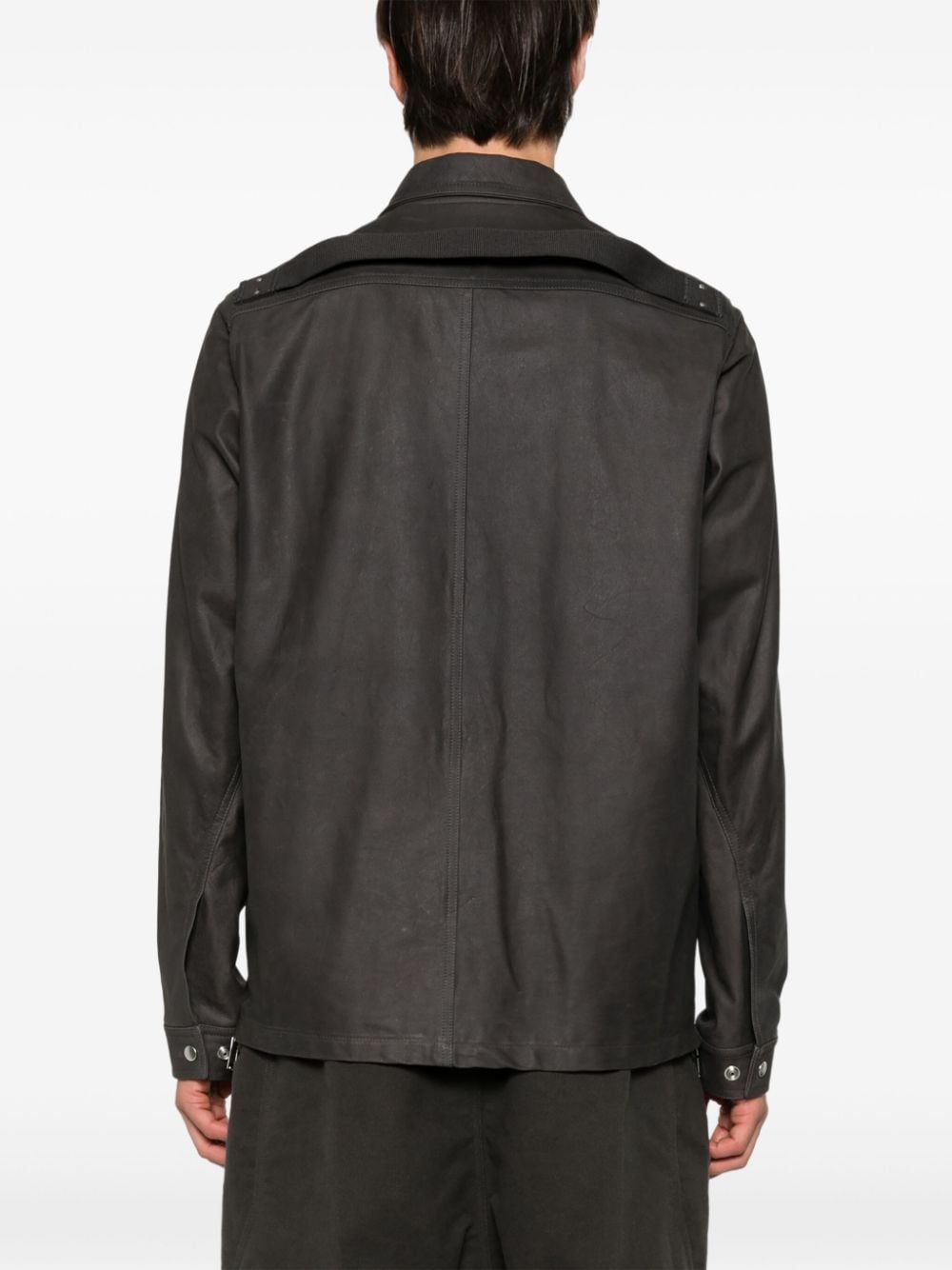 Shop Rick Owens Brad Jacket In 灰色