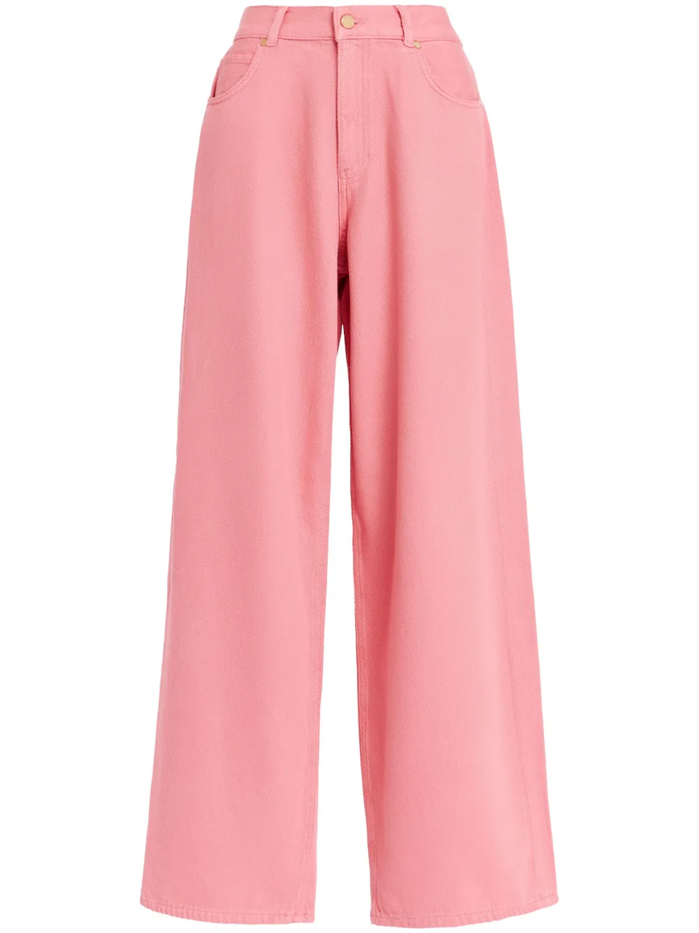 Essentiel Antwerp Jeans met wijde pijpen Roze