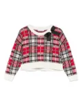 Monnalisa checked jumper - Red