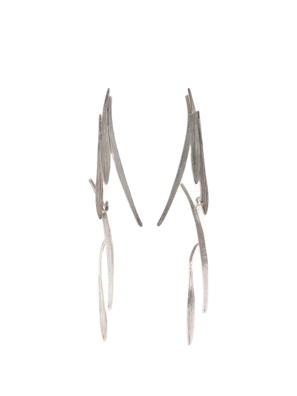 Wouters & Hendrix leaf-effect earrings - Silber