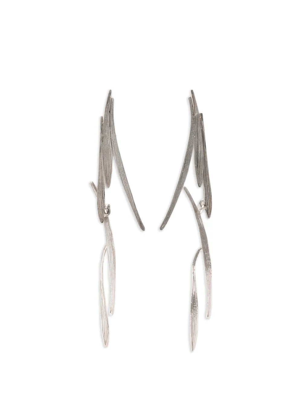 Wouters & Hendrix leaf-effect earrings - Argento
