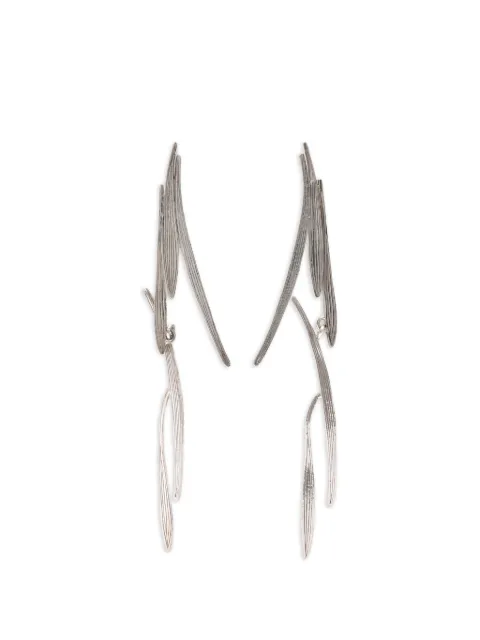 Wouters & Hendrix leaf-effect earrings