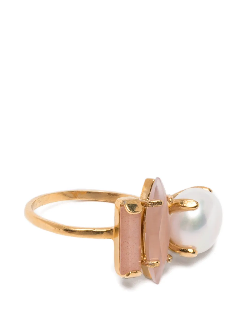 Wouters & Hendrix pearl-embellishment ring - Oro