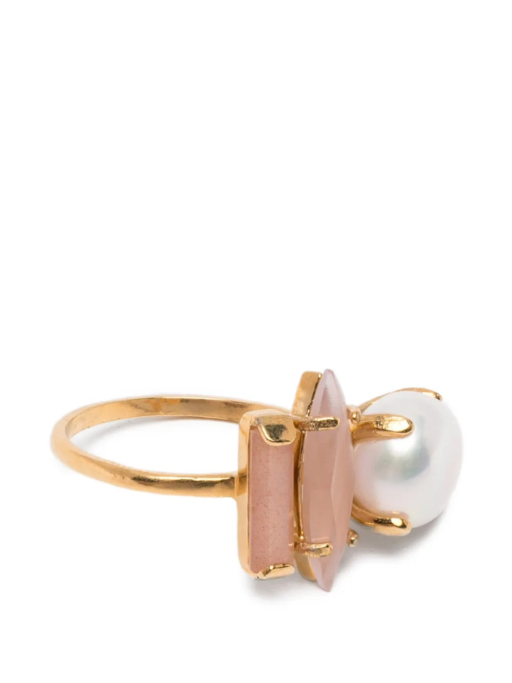 Wouters & Hendrix pearl-embellishment ring - Oro