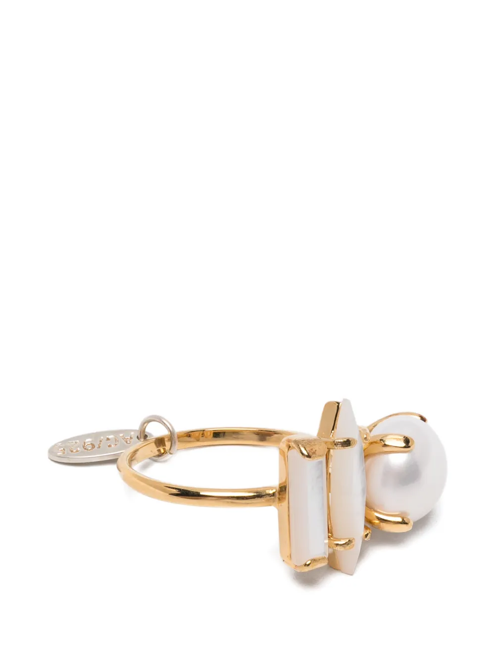 Wouters & Hendrix pearl-embellishment ring - Oro