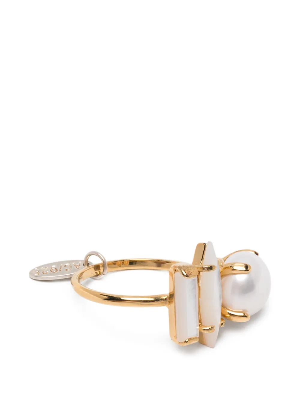 Wouters & Hendrix pearl-embellishment ring - Oro