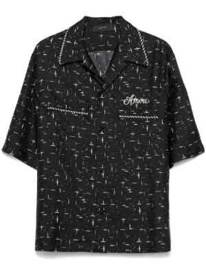 AMIRI♡ モダール混 コンバーチブルカラーシャツ ロゴ入り 楽天市場】Amiri（カラーグリーン）（カジュアルシャツ