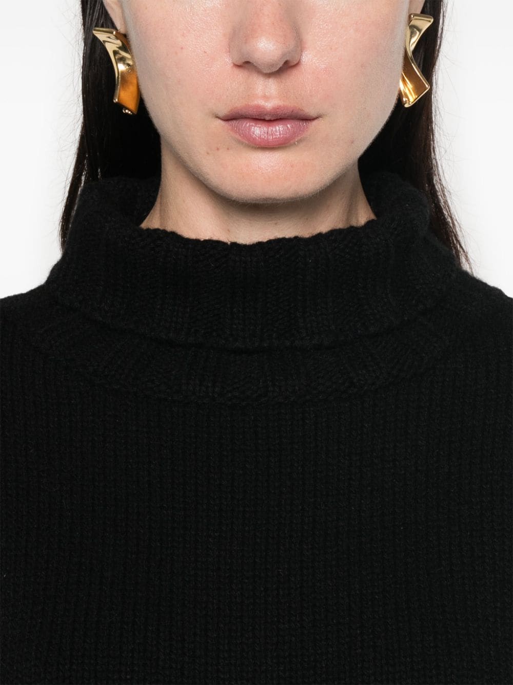 Shop Jil Sander Long-sleeve High-neck Sweater In Black