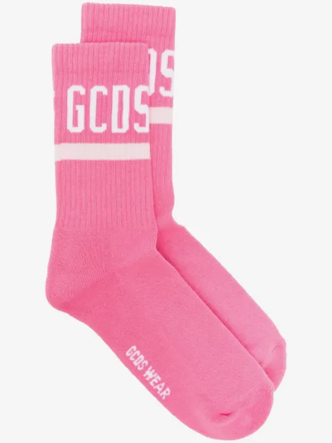 GCDS logo-intarsia socks