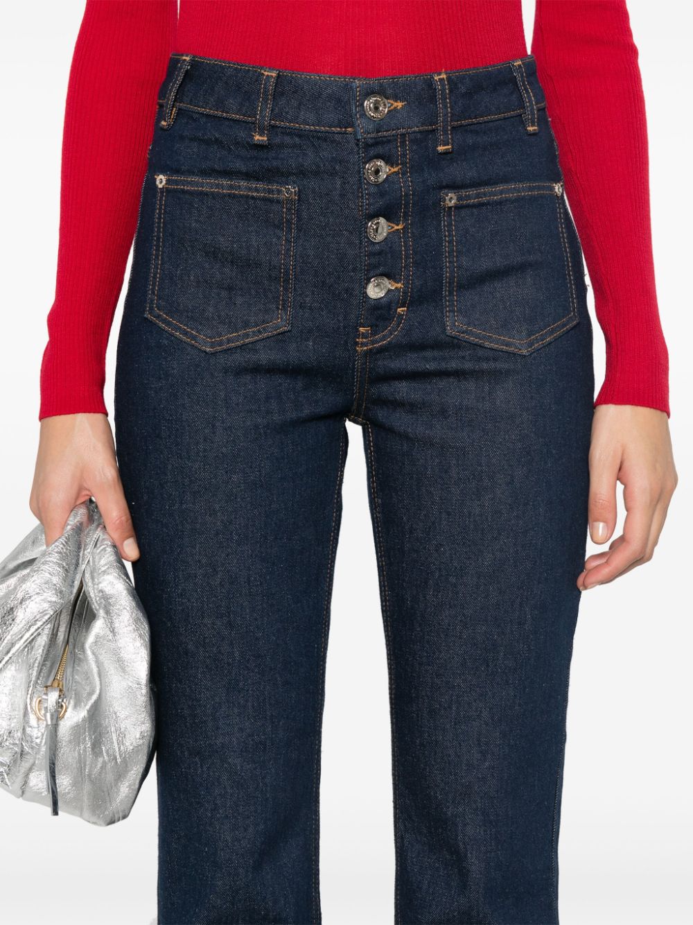 MAJE STRAIGHT-LEG JEANS 