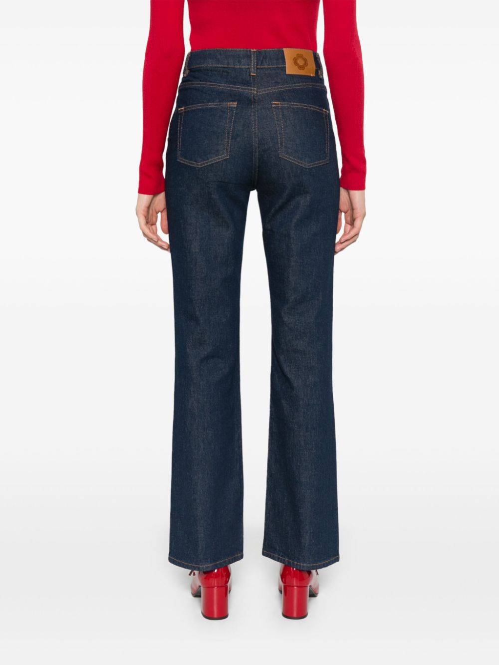 Shop Maje Straight-leg Jeans In Blue