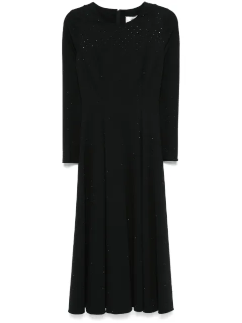 NISSA rhinestone-embellished midi dress