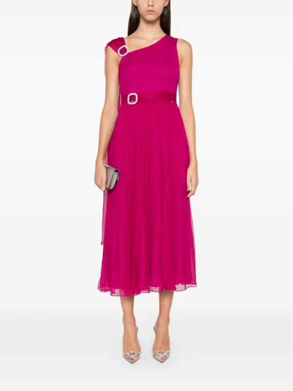 Maxi dress with pleated skirt cheap