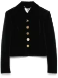 NISSA velvet jacket - Black