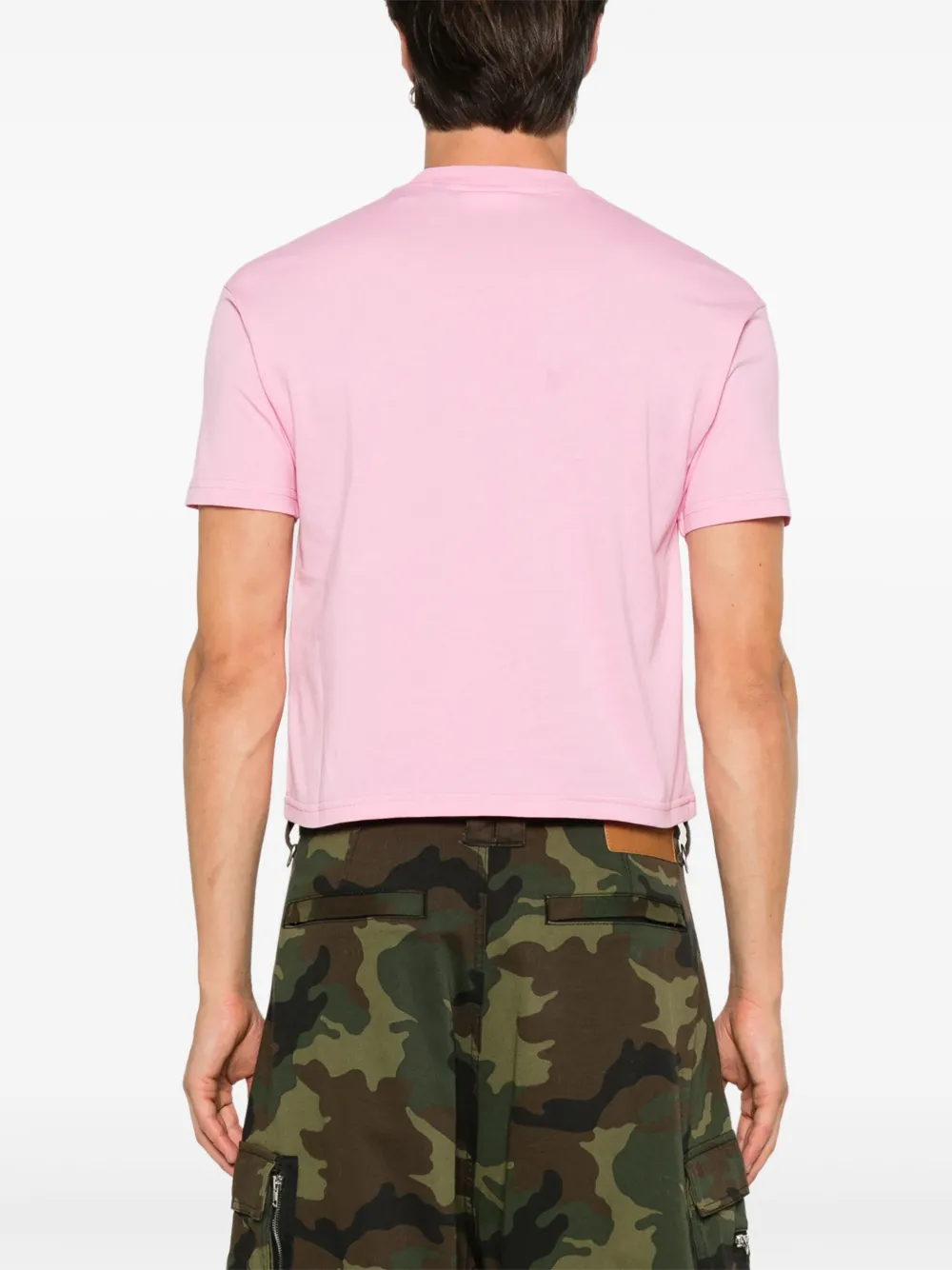 GCDS Lounge T-shirt met logo Roze