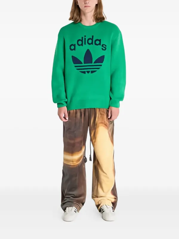 【希少】 70s adidas デサント製 ニット Adidas Originals 70's Sweater | Green | FARFETCH