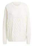 adidas cable-knit sweater - White