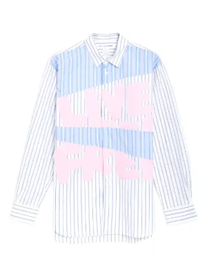 Junya Watanabe MAN ストライプ シャツ | ブルー | FARFETCH JP
