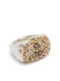 Rosa Maria sterling silver and yellow gold Nashka diamond ring