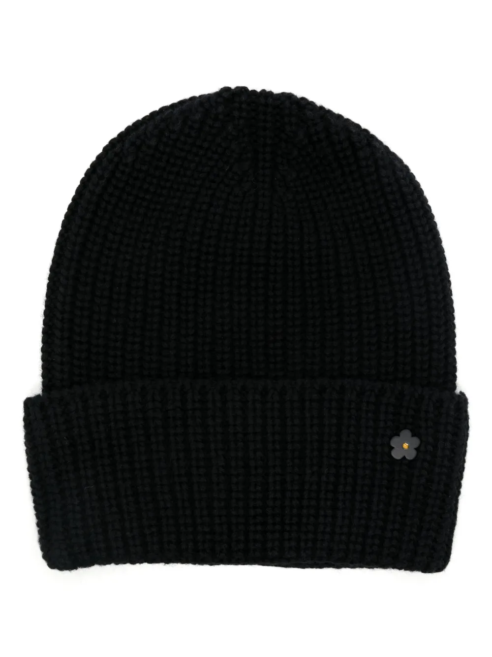 Shop A Paper Kid Ribbed Beanie In Black