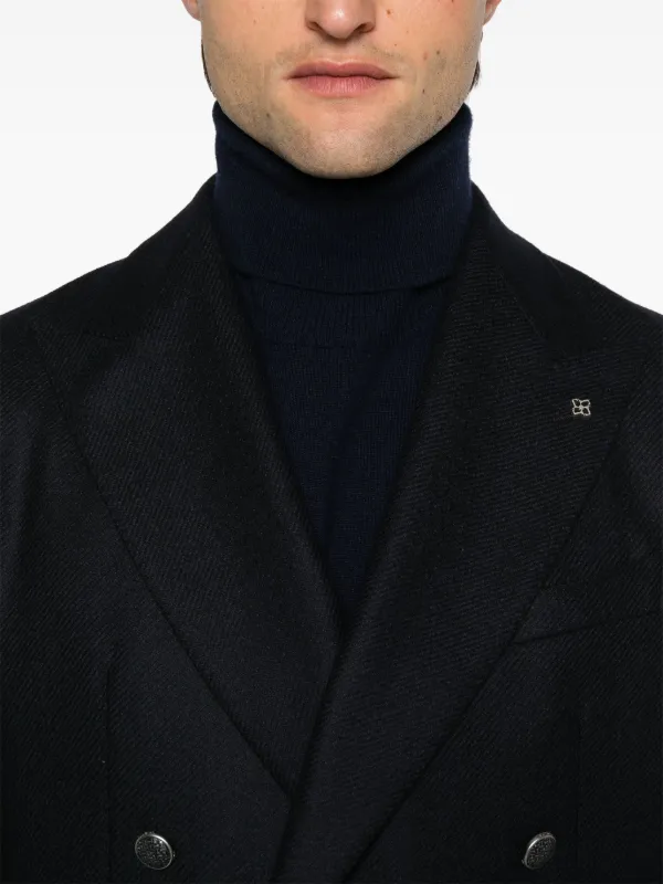 TAGLIATORE/ネイビーブルー/コットン/ダブルジャケット Tagliatore デニム ダブルジャケット | ブルー | FARFETCH JP