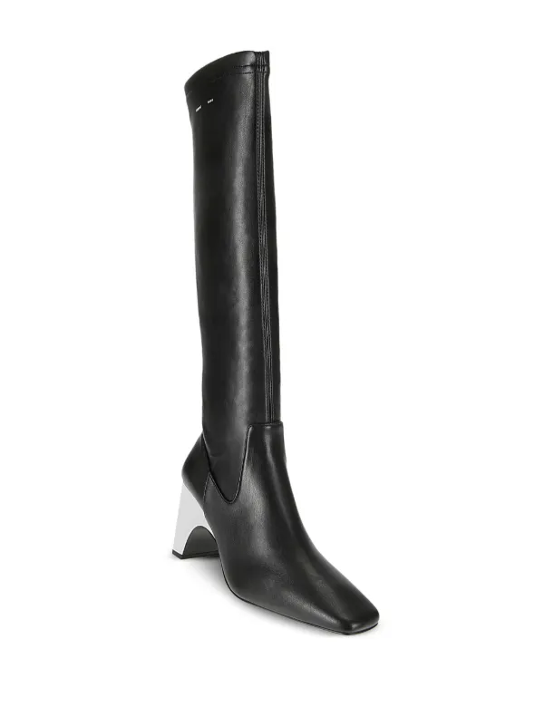 Coperni Metal Bridge Stretch Boots | Black | FARFETCH
