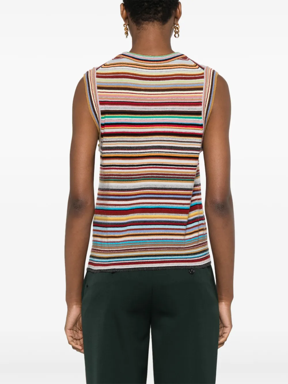 Paul Smith Signature Stripe gilet Rood