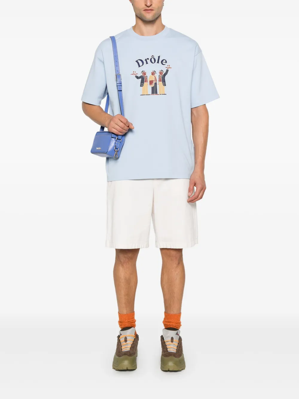Drôle De Monsieur Le T-shirt Crillon - Blauw