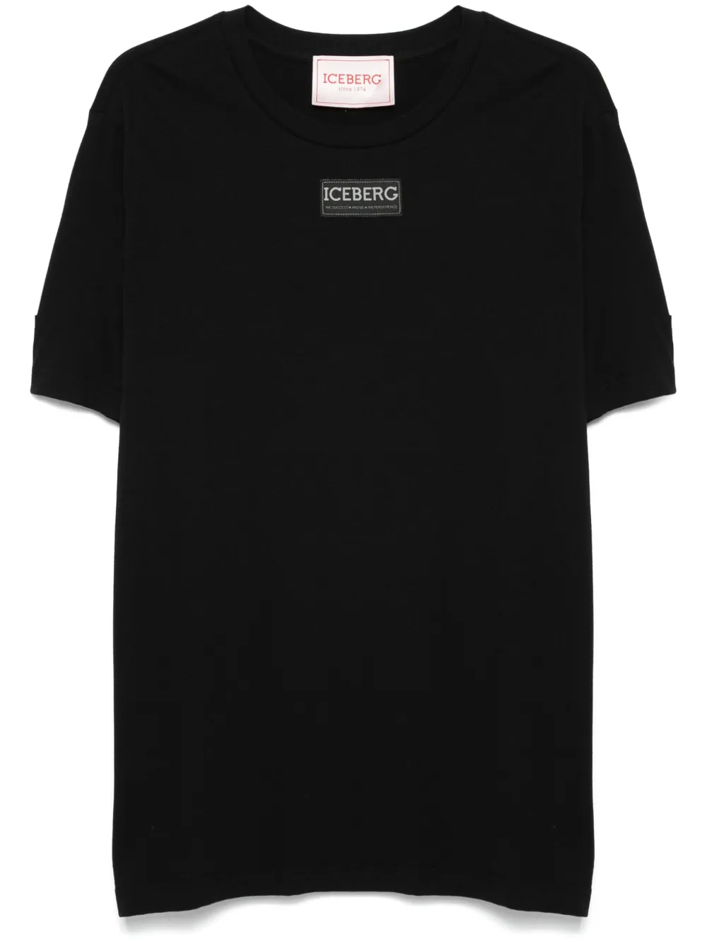 Iceberg T-shirt met logopatch Zwart