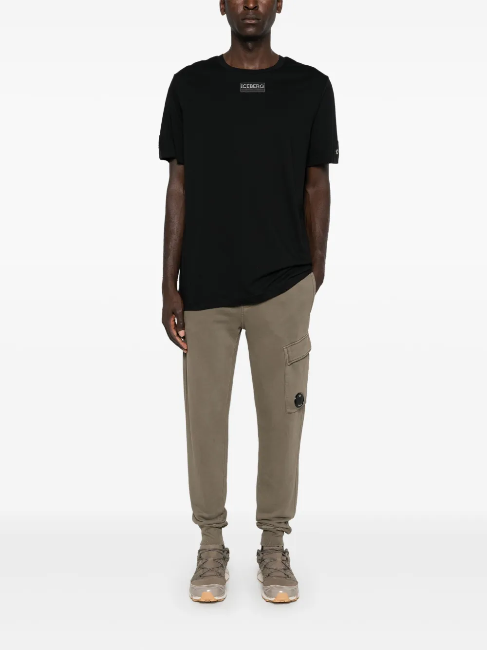 Iceberg T-shirt met logopatch - Zwart