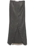 REMAIN checked maxi skirt - Grey