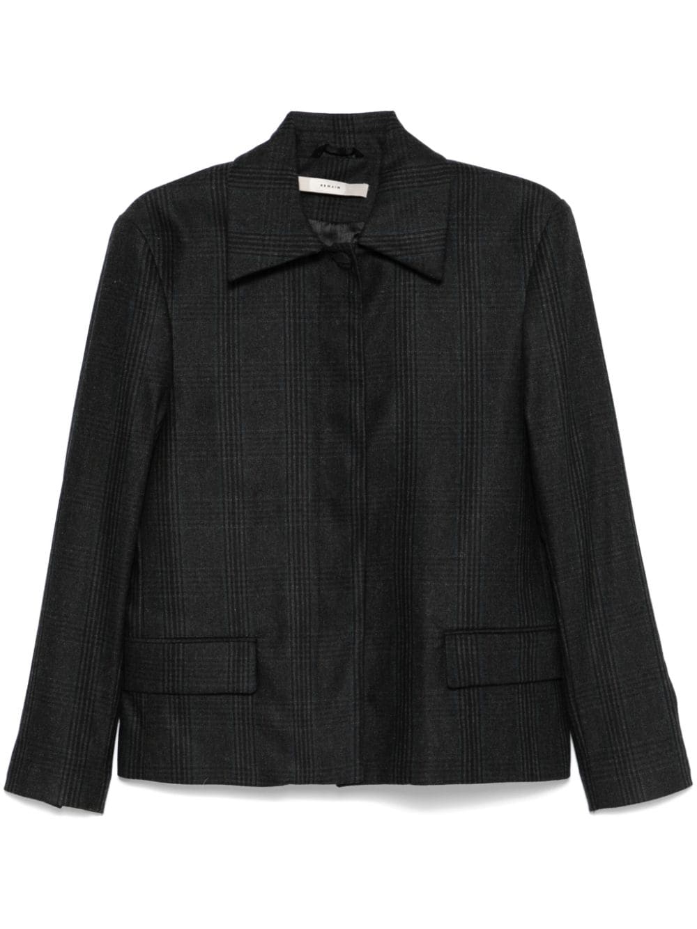 Remain Plaid Jacket In Schwarz