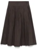 REMAIN pleated midi skirt - Brown