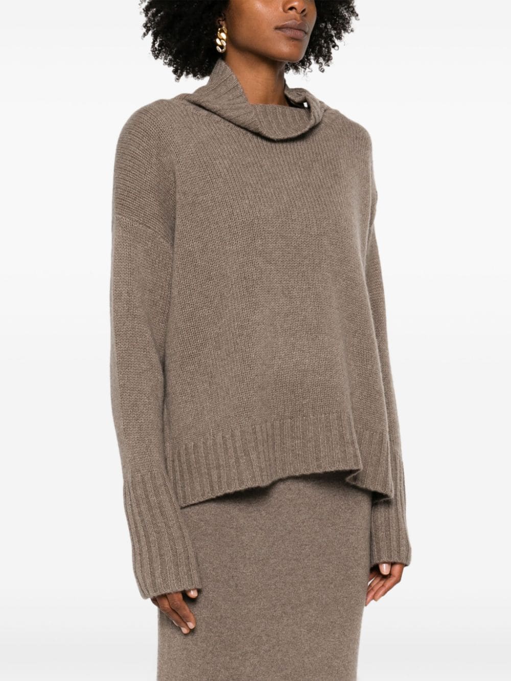 Shop Kristensen Du Nord Cashmere Sweater In Brown