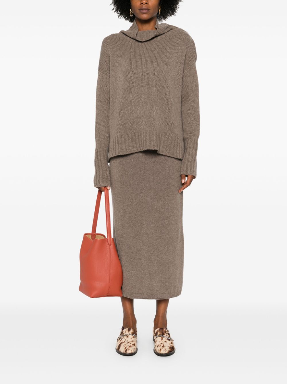 Shop Kristensen Du Nord Cashmere Sweater In Brown