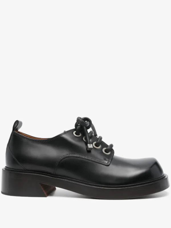 Alexander McQueen Black Men Leather Derby Shoes 34340956_65417835_1000.jpg main image 4